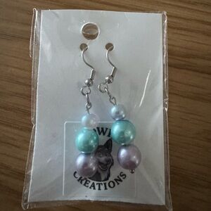 Howie Creations Colorful Beaded Earrings - NWOT
